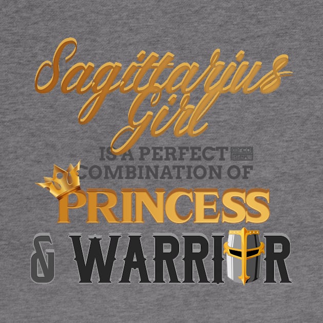 SAGITTARIUS Girl Princess Warrior Horoscope Birthday by porcodiseno